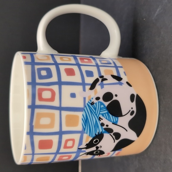 Stokes Set Of 4 Colorful Bone China Mug Set with Cat Designs. - Picture 5 of 10